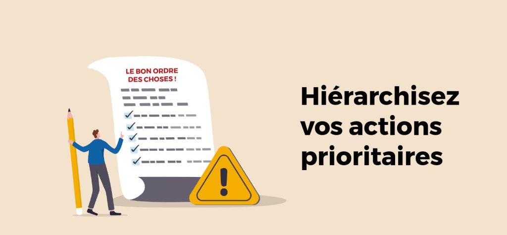 Hiérarchisez vos actions de communication prioritaires : soyez préparé avant d'investir dans des actions de promotion